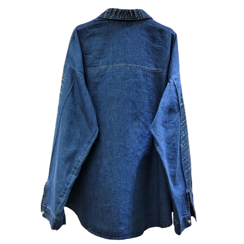 OUDINA Fall High Waist Straight Striped Trousers Shirt Womens Clothing 2 Piece Pants Sets Women Two Pieces Pants Set