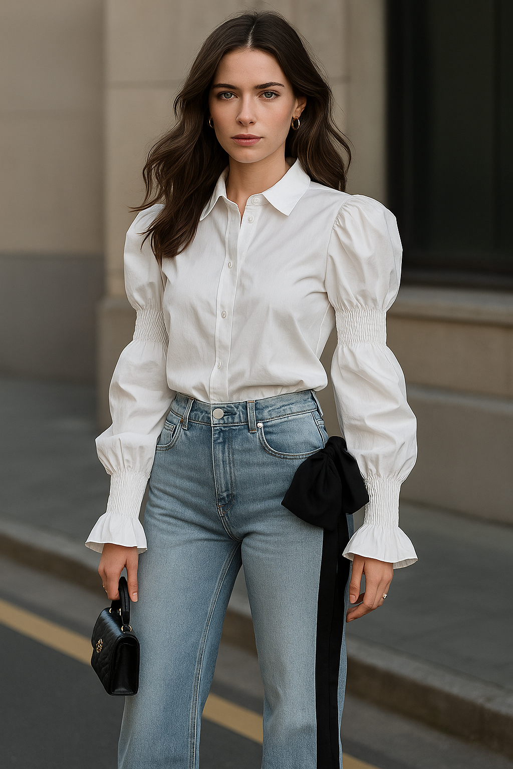 Runway Bow Statement Jeans