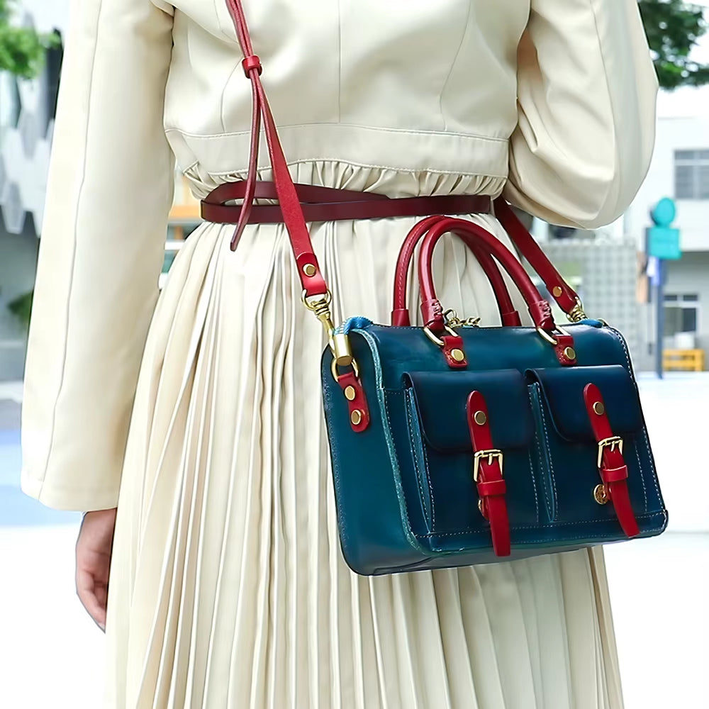 WESTAL Genuine Leather Messenger Bag Crossbody Bags Luxury Handbags Women Small Tote Handbag Shoulder Bags for Women