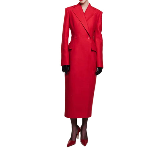 OUDINA Fashion New Elegant Splice Formal Long Ladies Jacket Solid Women Blazer Casual Blazer Jacket