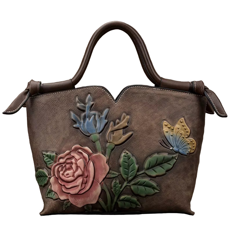 Westal Top Handle Lady Bags Handmade Vintage Hobo Crossbody Handbags Tote Bag Genuine Leather Shoulder for Women