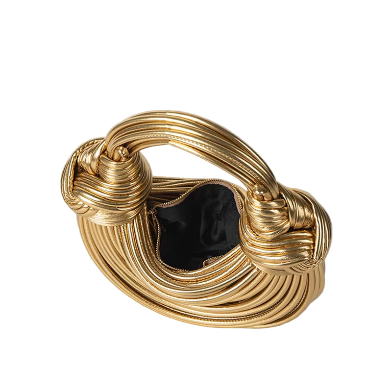 2024 New Fashion Luxury Designer Handbags Woven Noodle Crossbody Bag Rope Knotted Pulled Clutch Bag Women Rainbow Mini Hand Bag