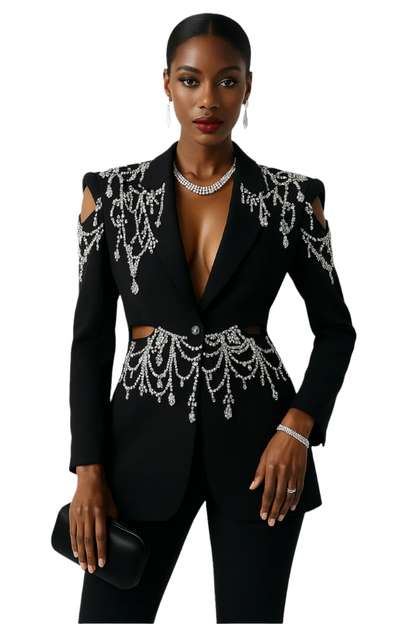 Elevate Your Style with the Diamonte Blazer - A Must-Have for Every Woman's Wardrobe